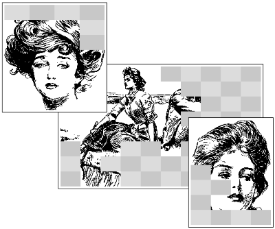 Sample Nonograms - Gibson's Girls.